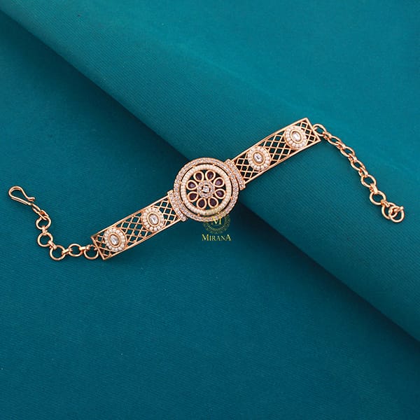 Upasana Ruby Polki Designer Bracelet