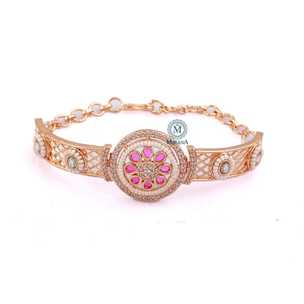 Upasana Ruby Polki Designer Bracelet