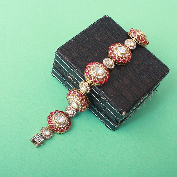 Nandita Ruby Polki Designer Bracelet