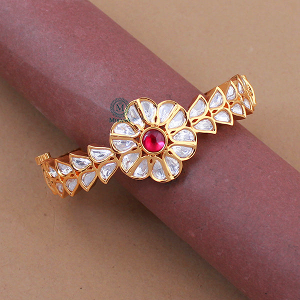 Aadrika Ruby Polki Designer Bracelet