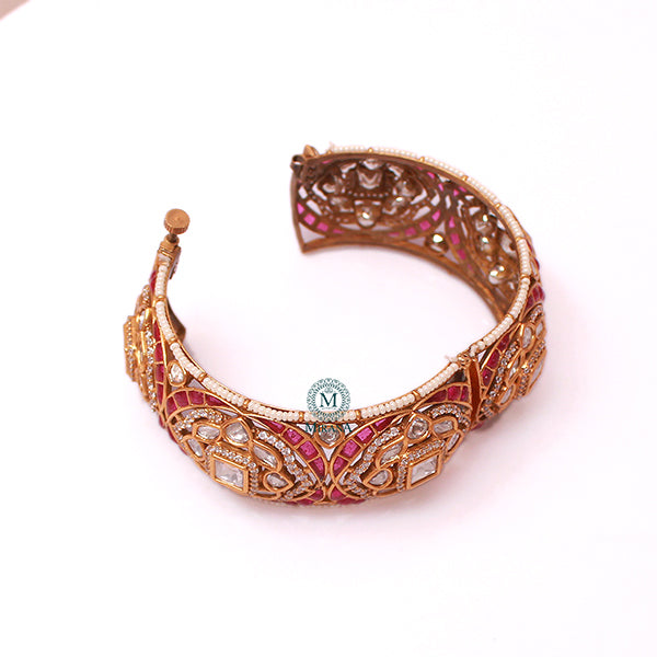 Charvi Ruby Polki Designer Bracelet