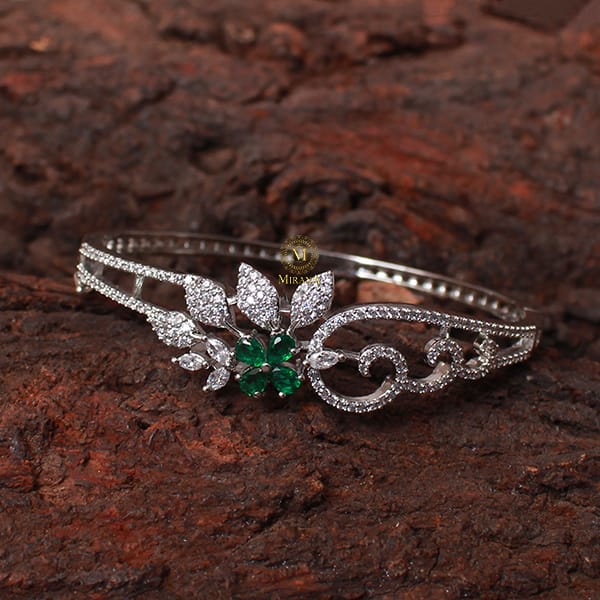 Sophia Emerald Green CZ Designer Bracelet