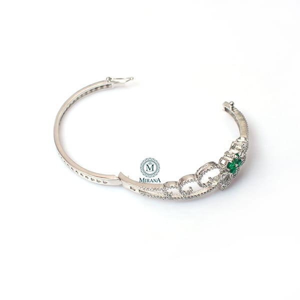 Sophia Emerald Green CZ Designer Bracelet