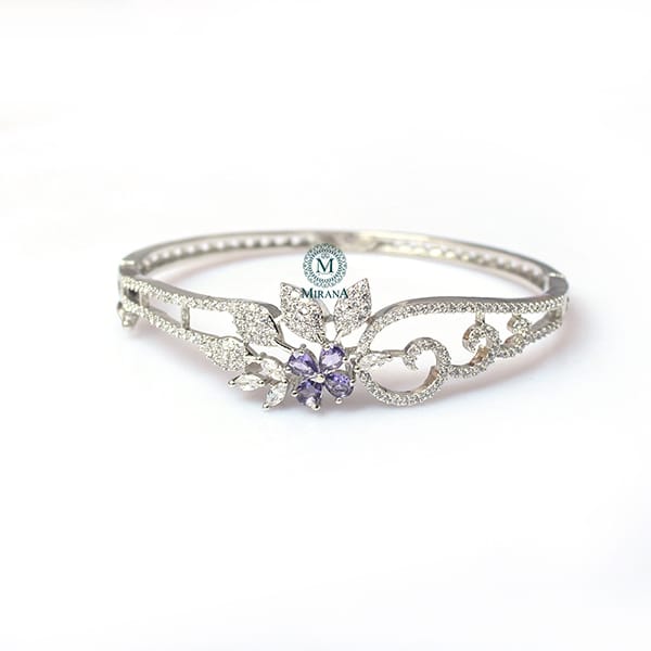 Sophia Lavender CZ Designer Bracelet