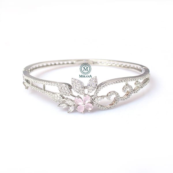 Sophia Pastel Pink CZ Designer Bracelet