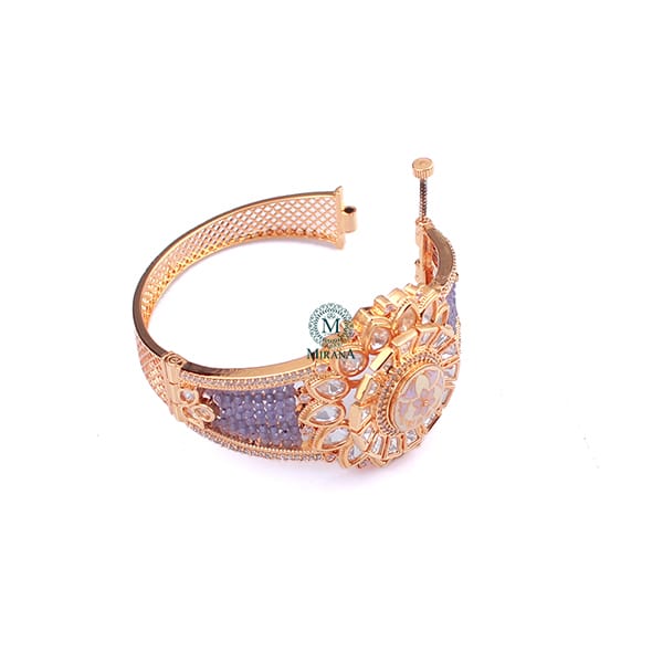 Shrishti Lavender Polki Designer Bracelet