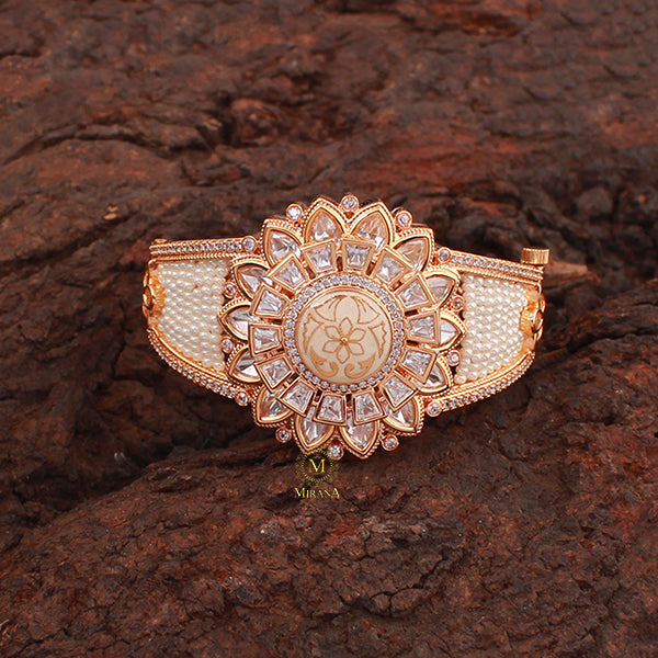 Shrishti Ivory Polki Designer Bracelet