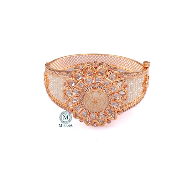 Shrishti Ivory Polki Designer Bracelet