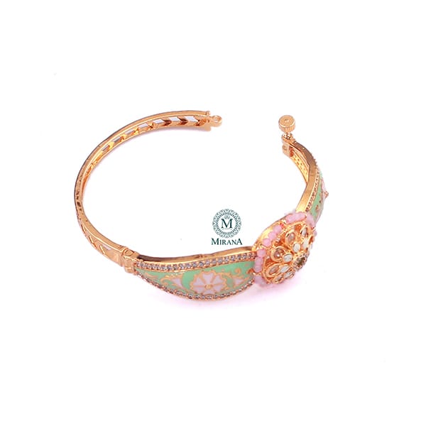 Tanisha Pastels Colour Polki Designer Bracelet