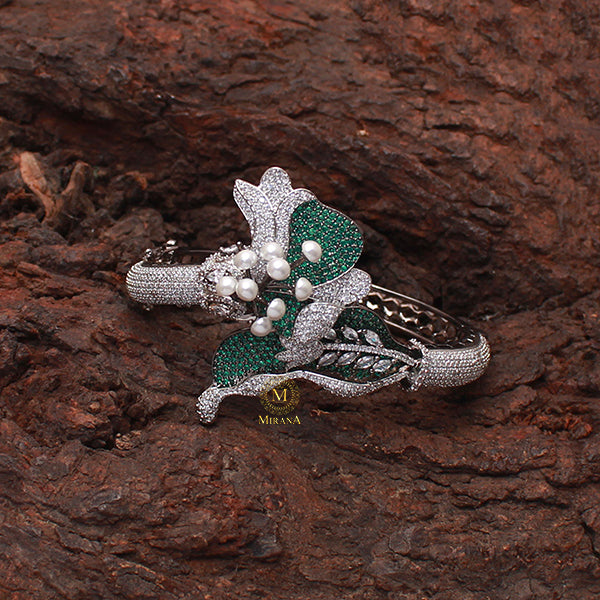 Jaylie Emerald Green CZ Designer Bracelet