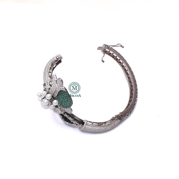 Jaylie Emerald Green CZ Designer Bracelet