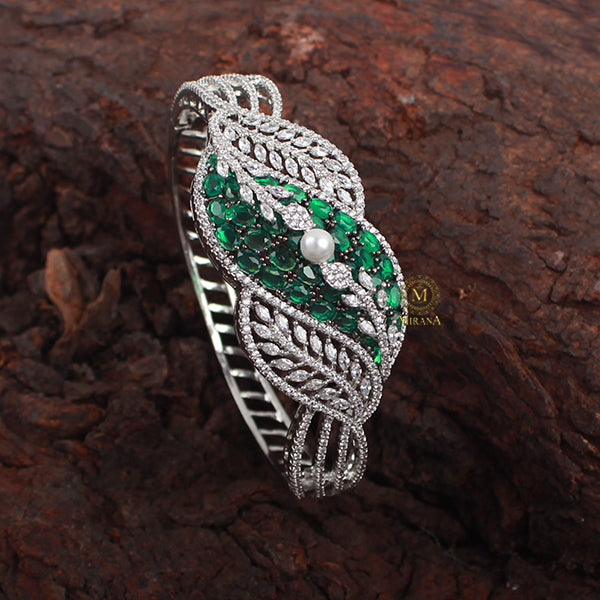 Mary Emerald Green CZ Designer Bracelet