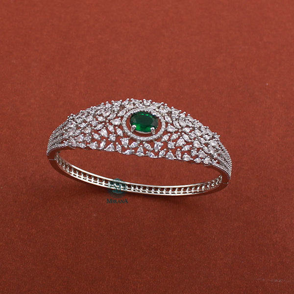 Naisha Emerald Green CZ Designer Bracelet