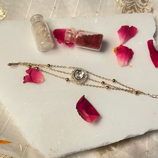 Anish Polki Rakhi Designer Bracelet