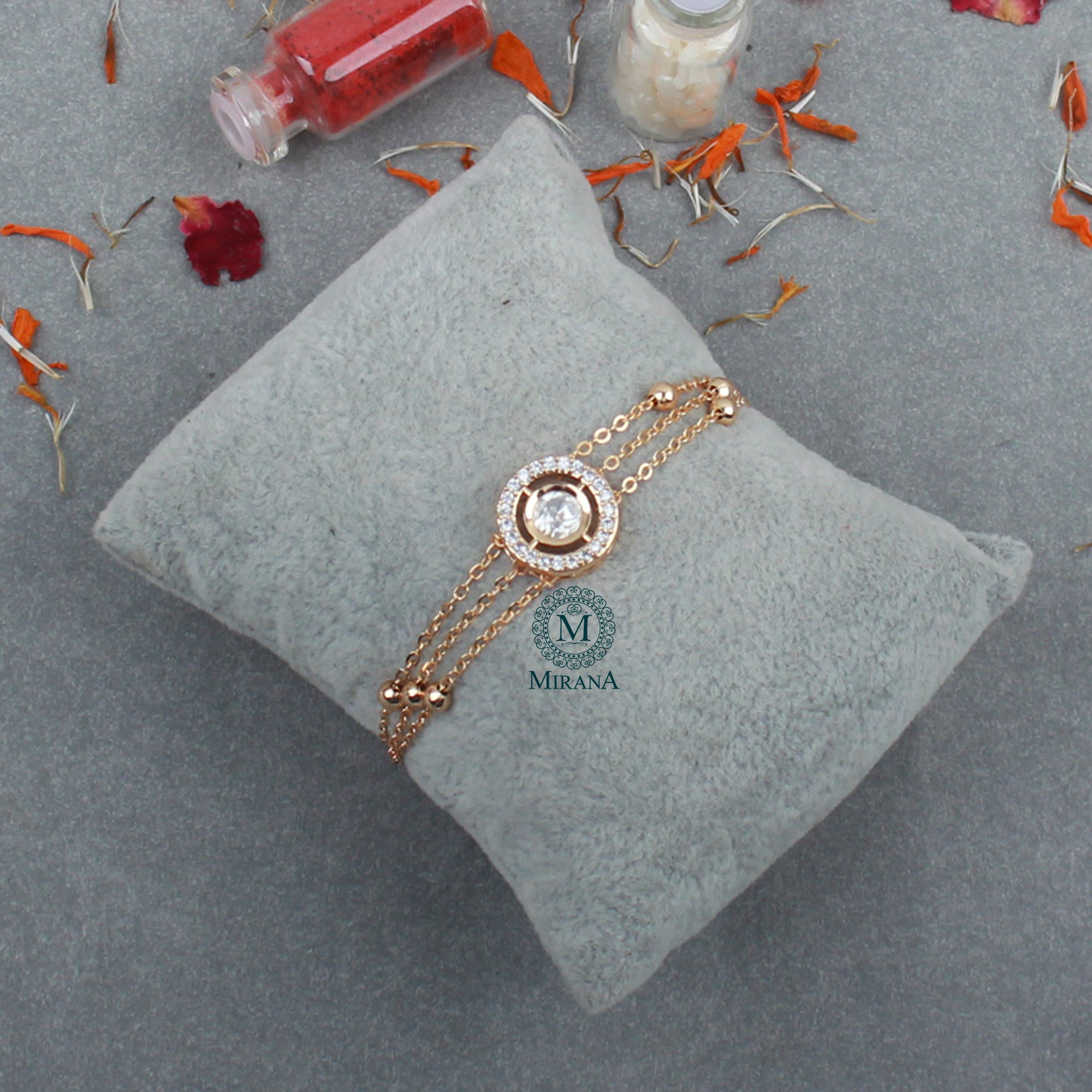 Chiraj Polki Rakhi Designer Bracelet