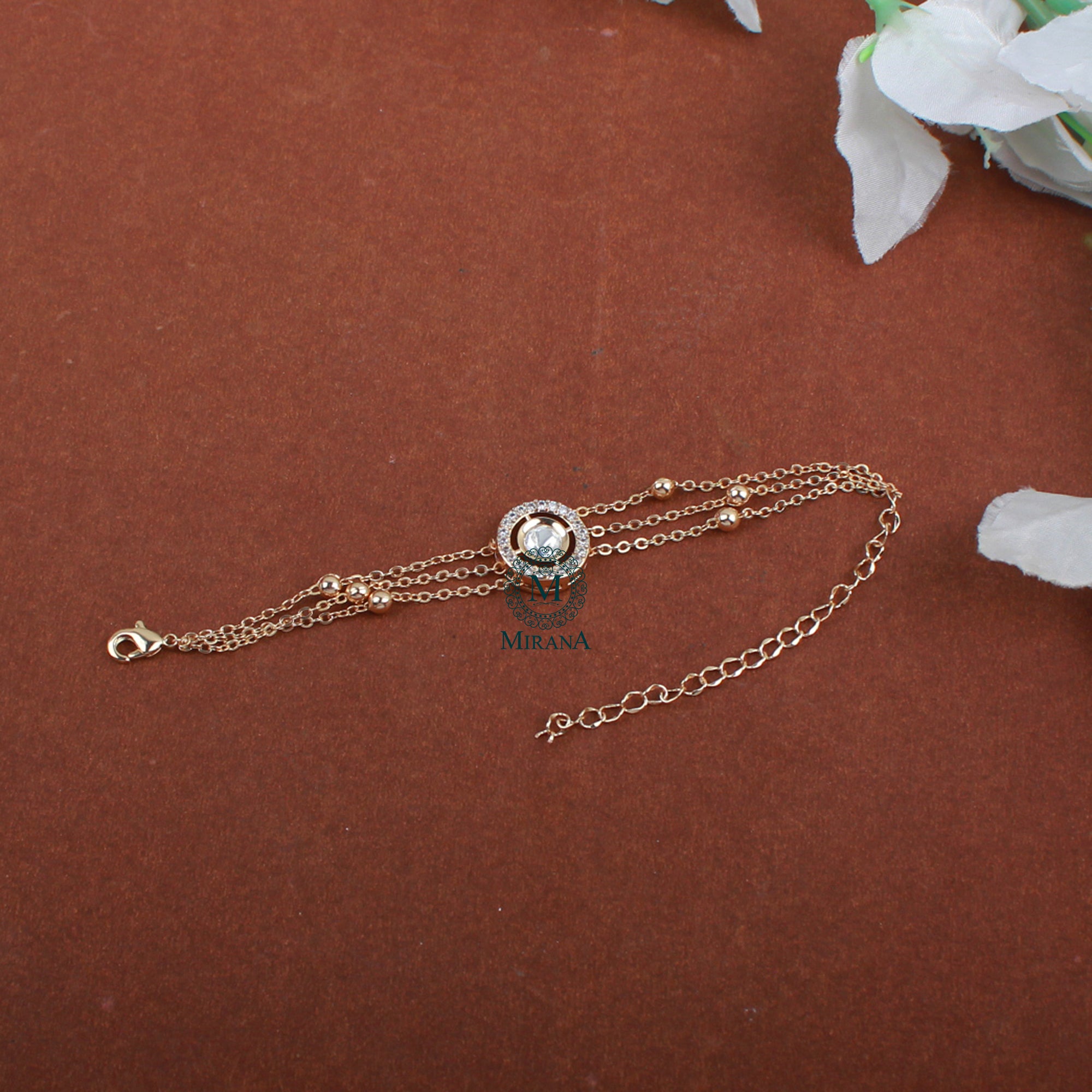 Chiraj Polki Rakhi Designer Bracelet