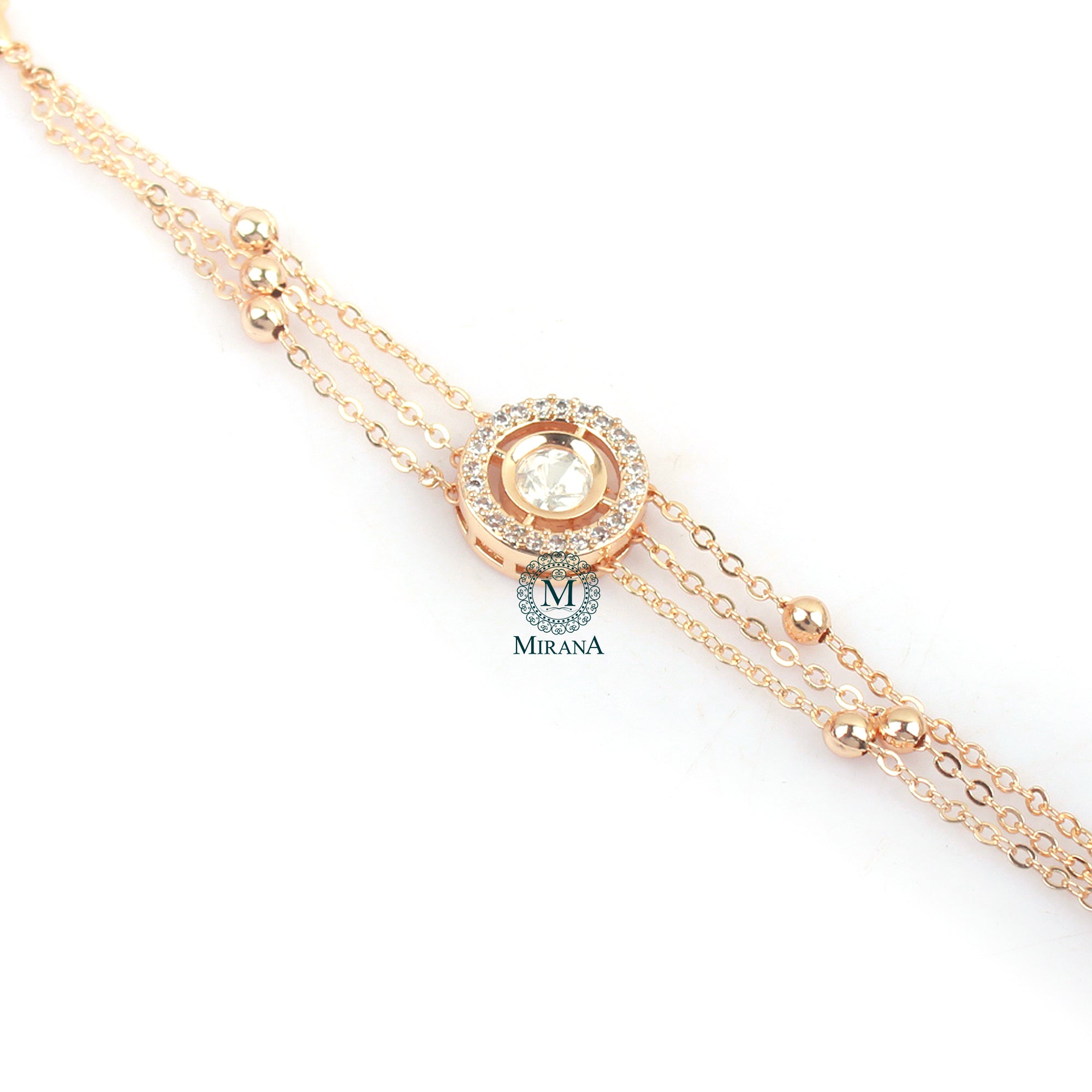Chiraj Polki Rakhi Designer Bracelet