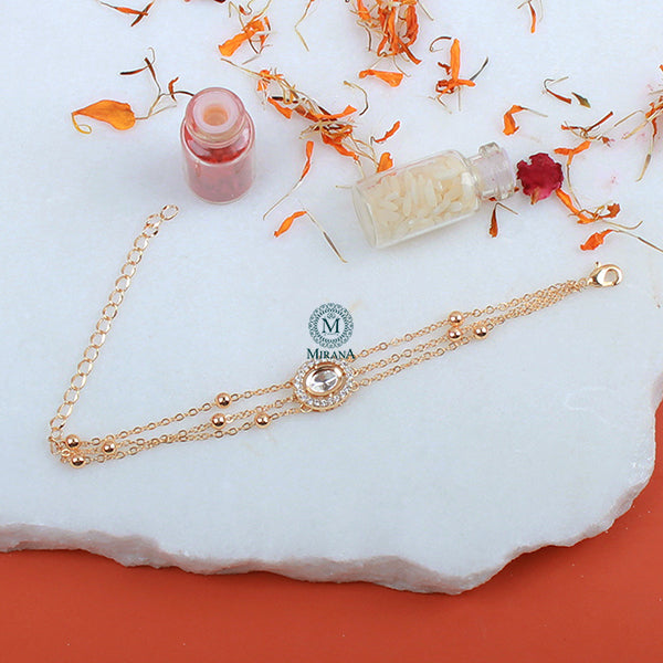 Yuvan Polki Rakhi Designer Bracelet