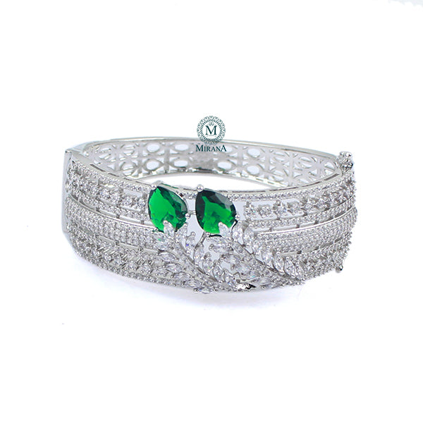 Riley Emerald Green CZ Designer Bracelet