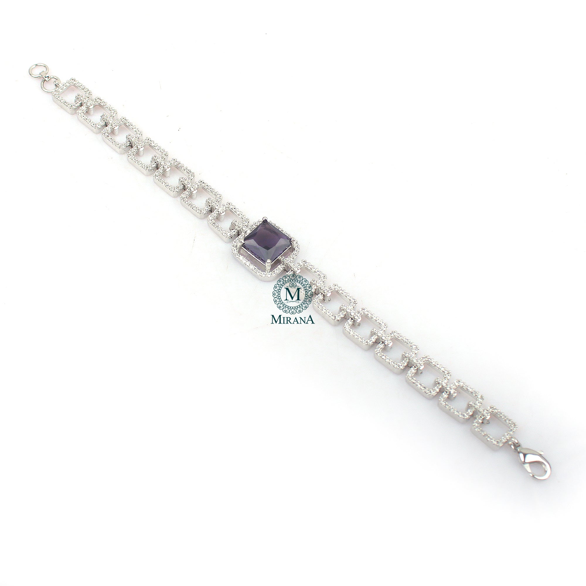 Siri Lavender CZ Designer Bracelet