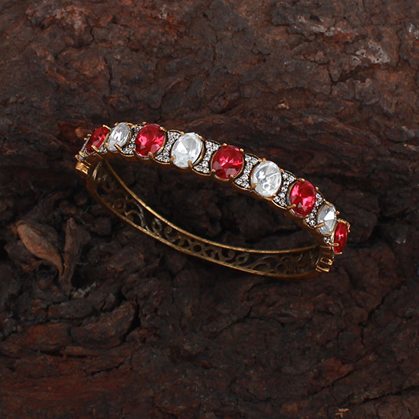 Deepika Ruby Polki Designer Bracelet