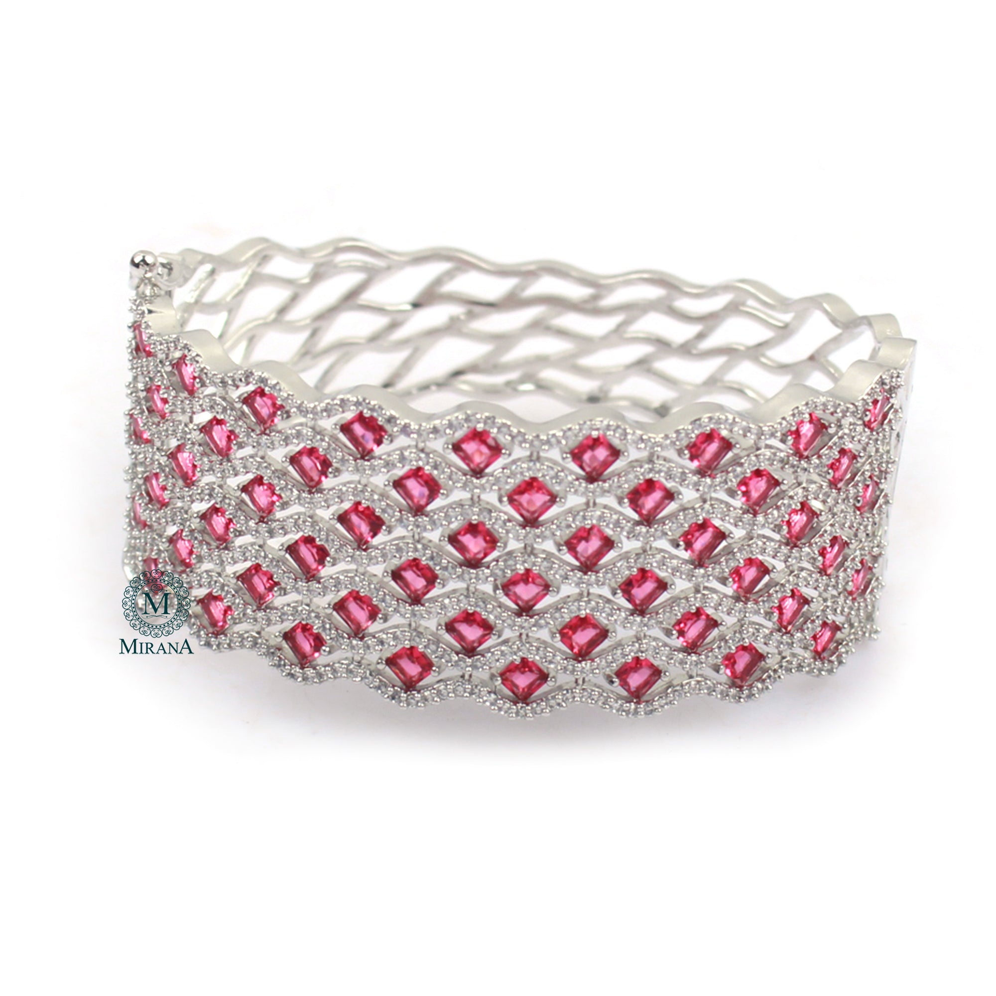 Charmy Ruby CZ Designer Bracelet