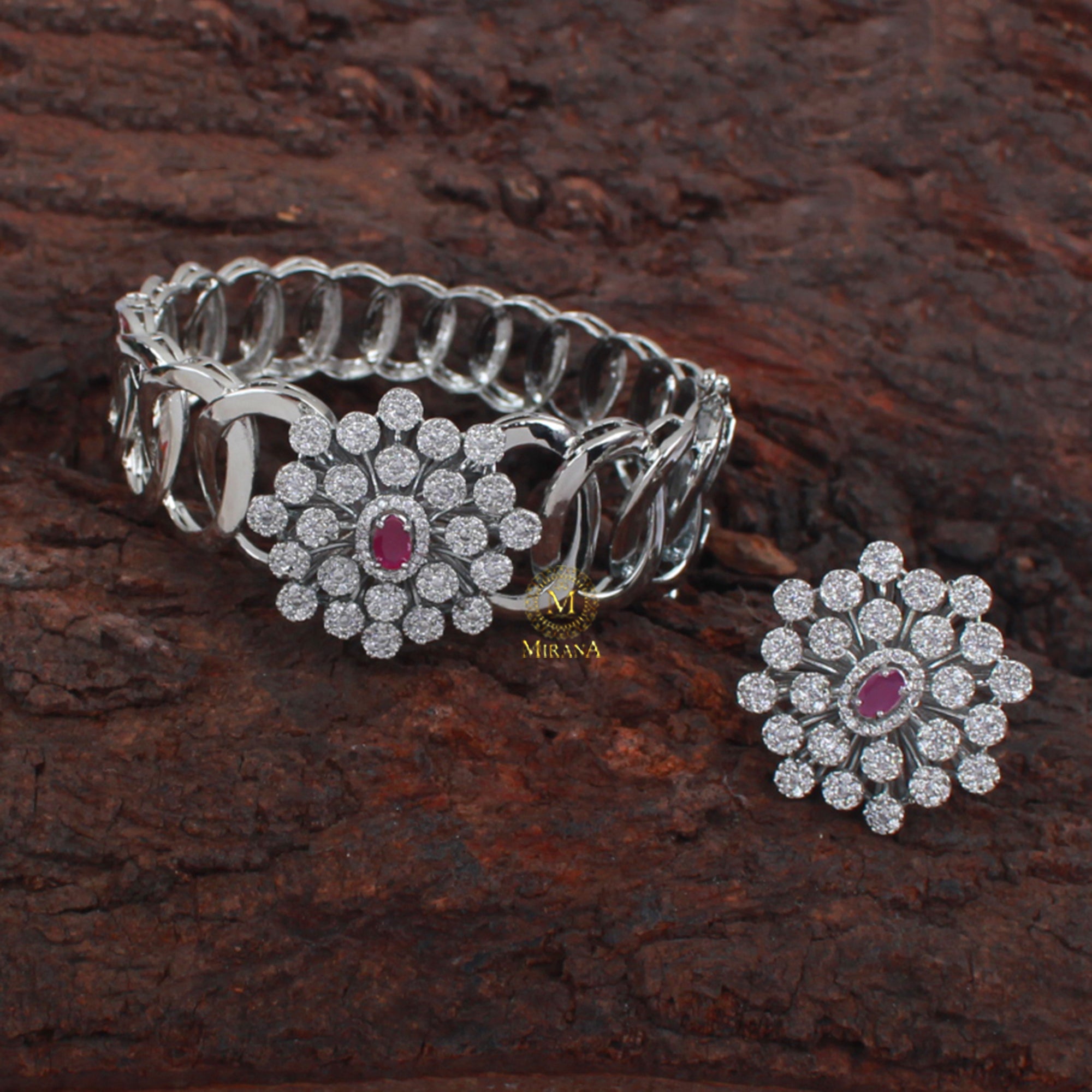 Sonishi Ruby CZ Designer Bracelet