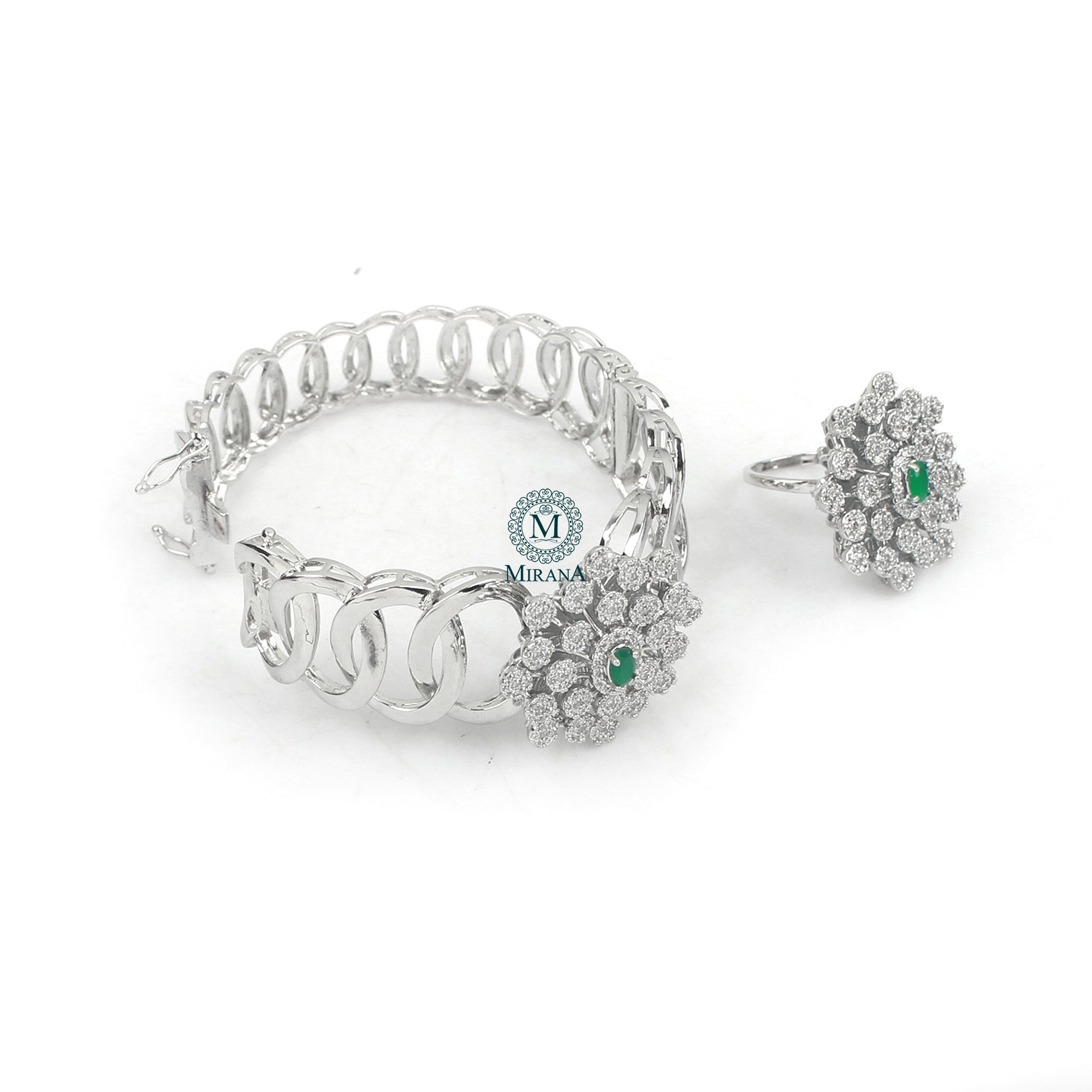 Sonishi Green CZ Designer Bracelet
