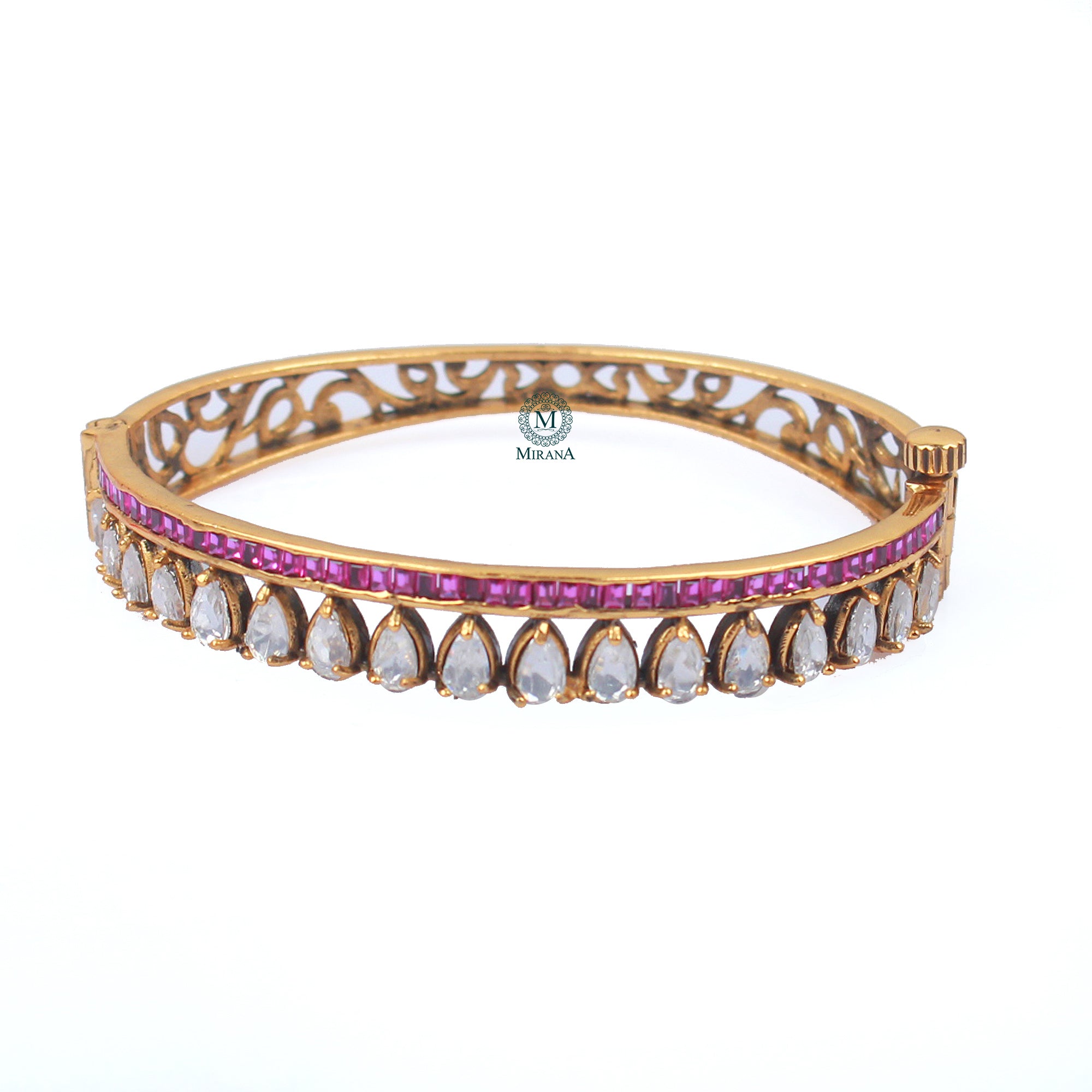 Sampriti Ruby Polki Designer Bracelet