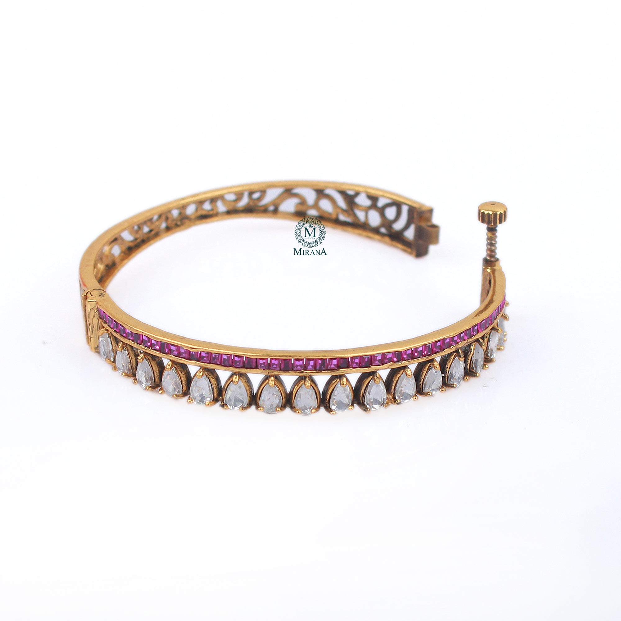 Sampriti Ruby Polki Designer Bracelet