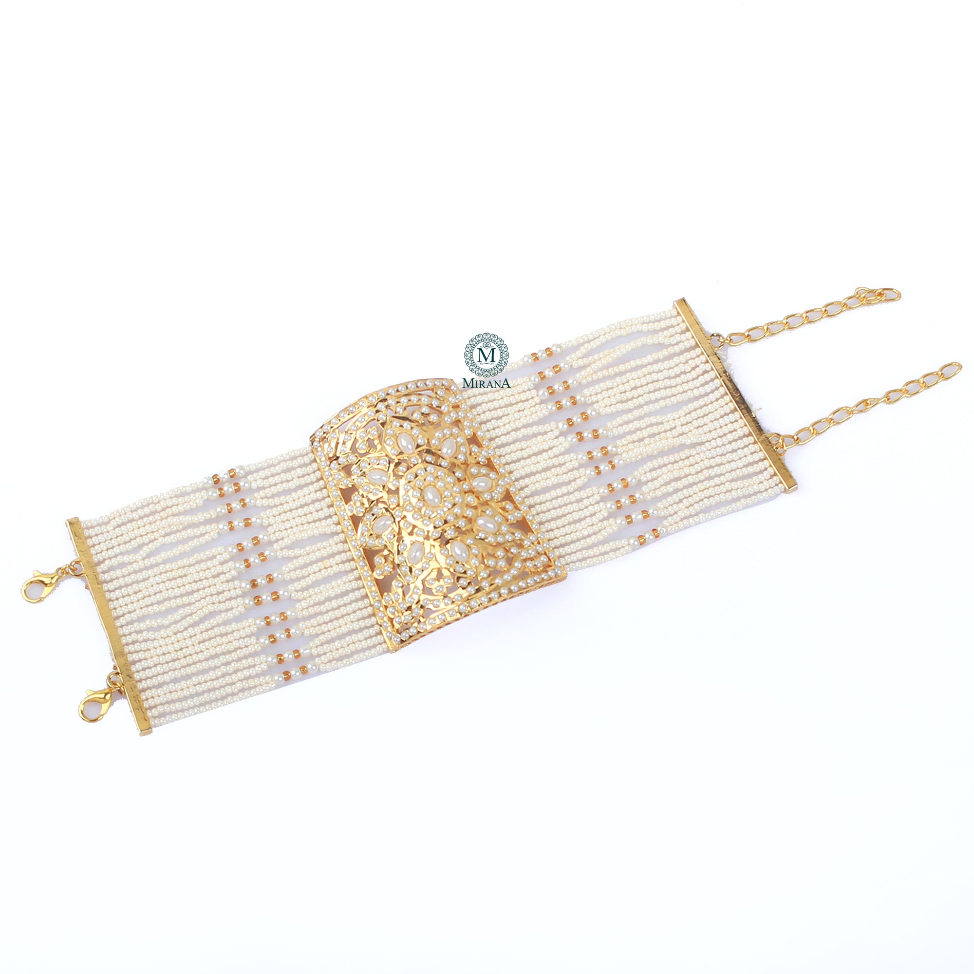 Leena Pearl Jadau Designer Handcuff
