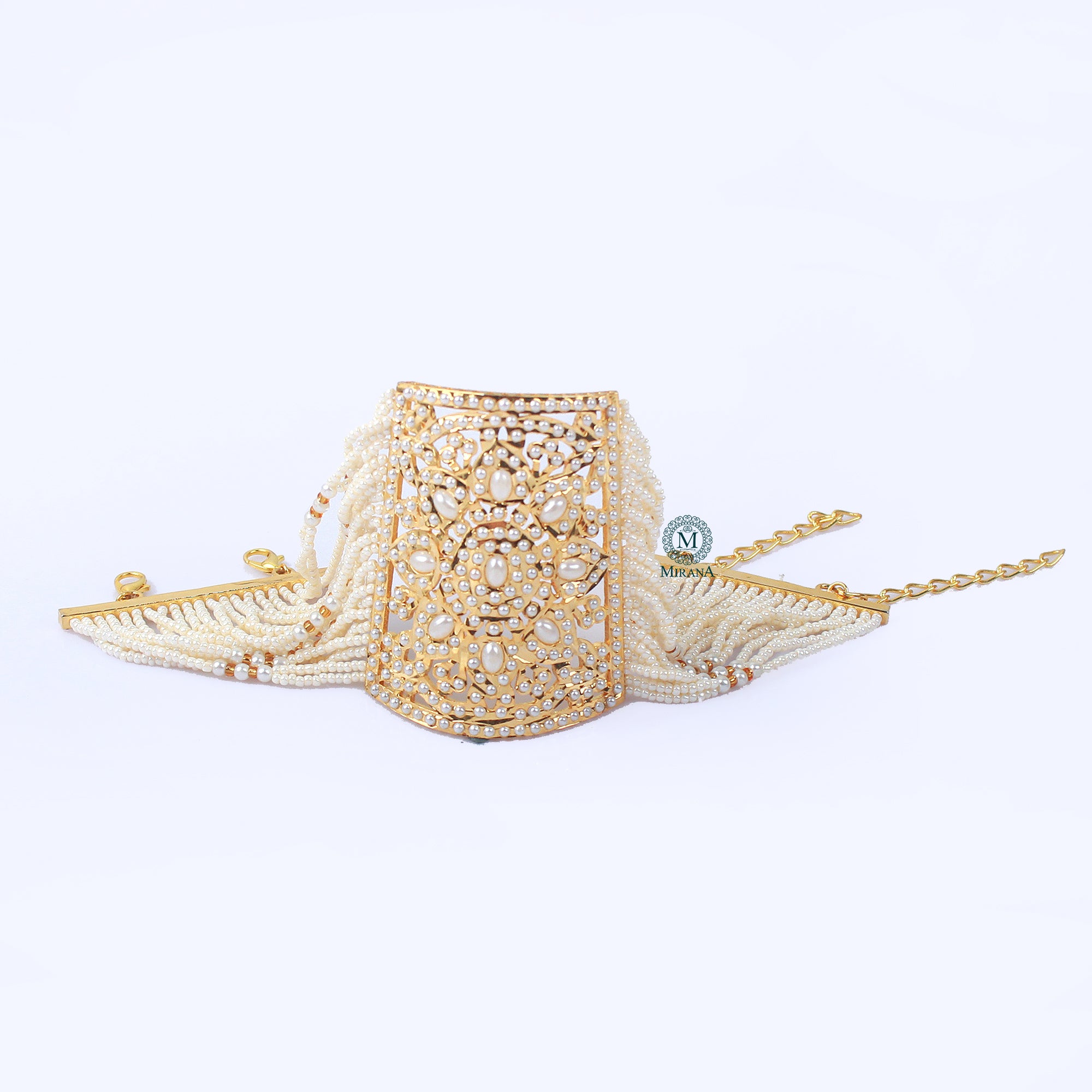 Leena Pearl Jadau Designer Handcuff