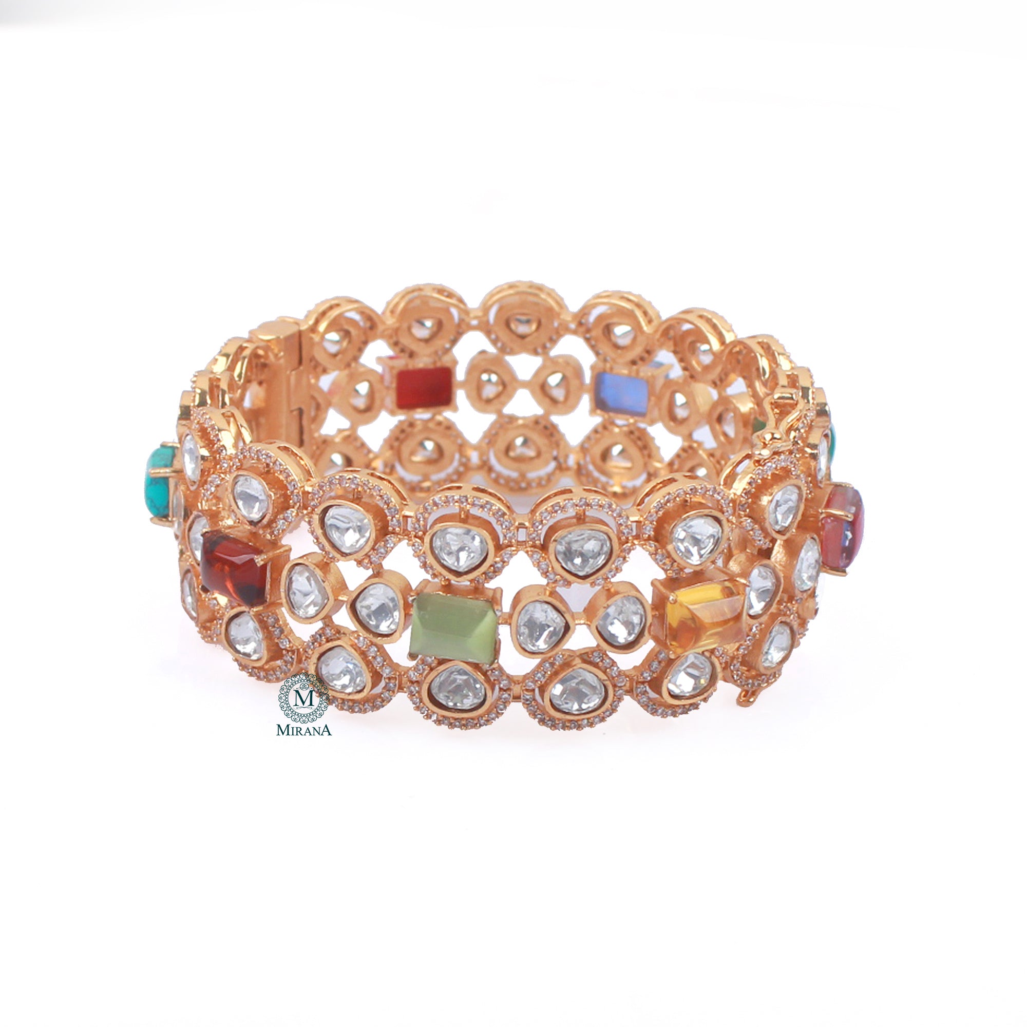 Shivika Navratan Moissanite Designer Bracelet