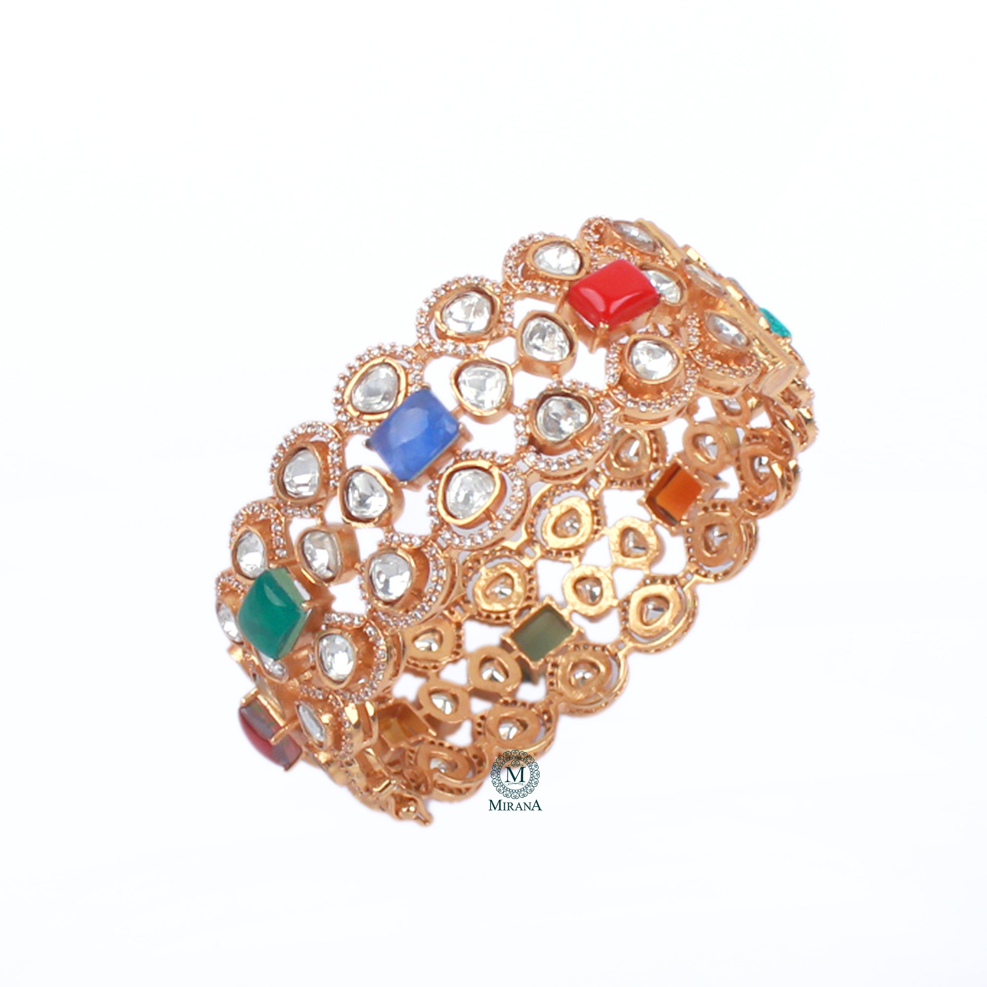 Shivika Navratan Moissanite Designer Bracelet