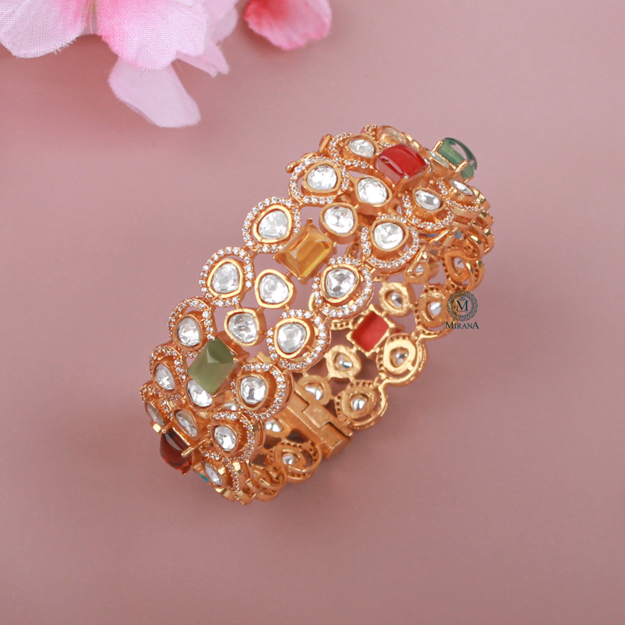 Shivika Navratan Moissanite Designer Bracelet