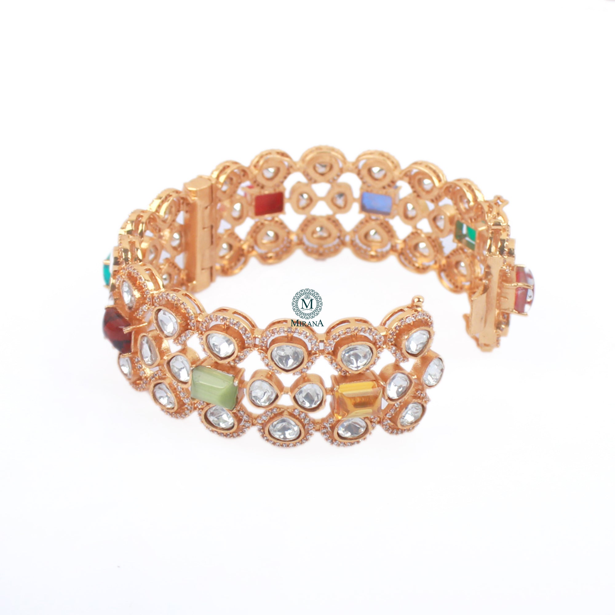 Shivika Navratan Moissanite Designer Bracelet