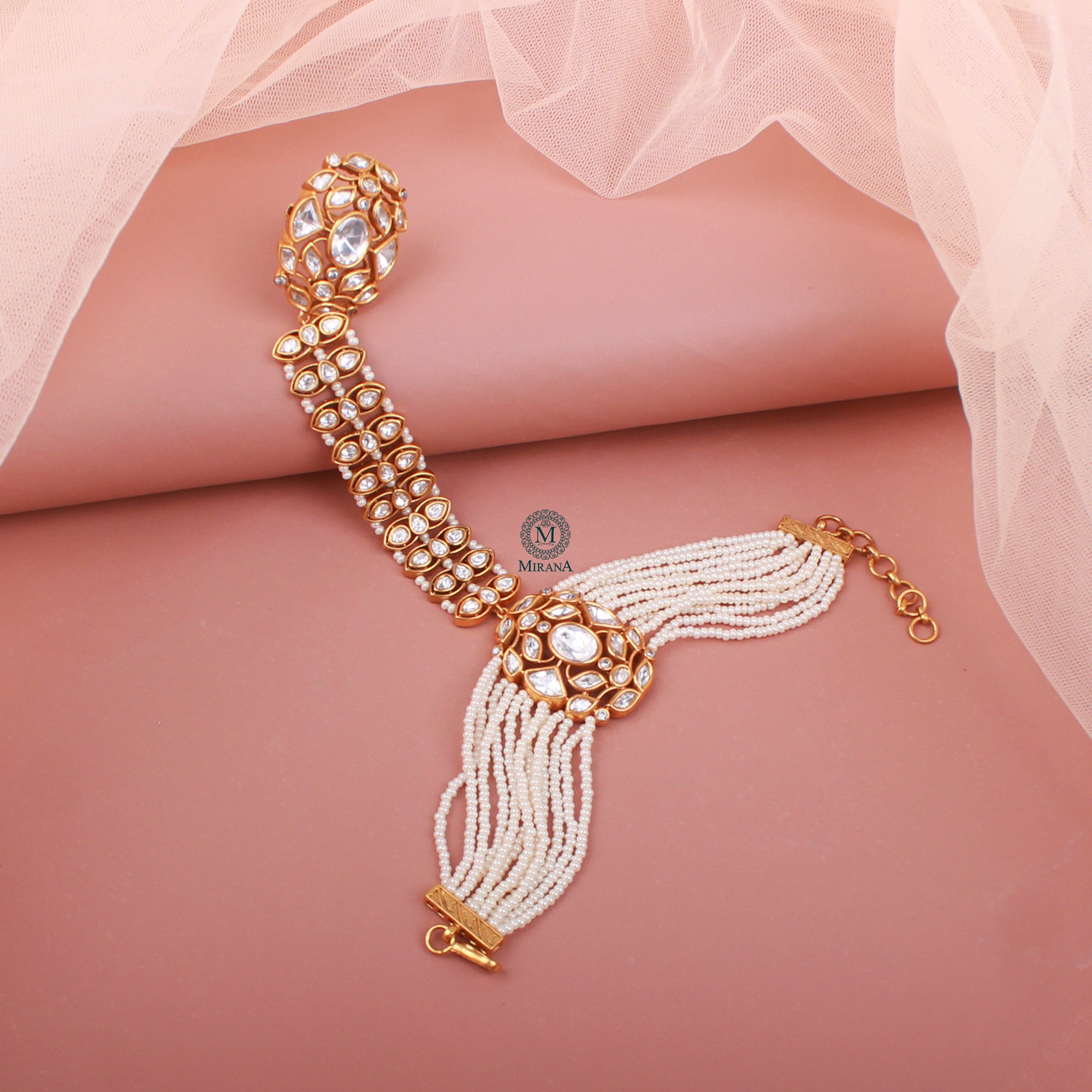 Sunaina Bridal Polki Designer Hathphool