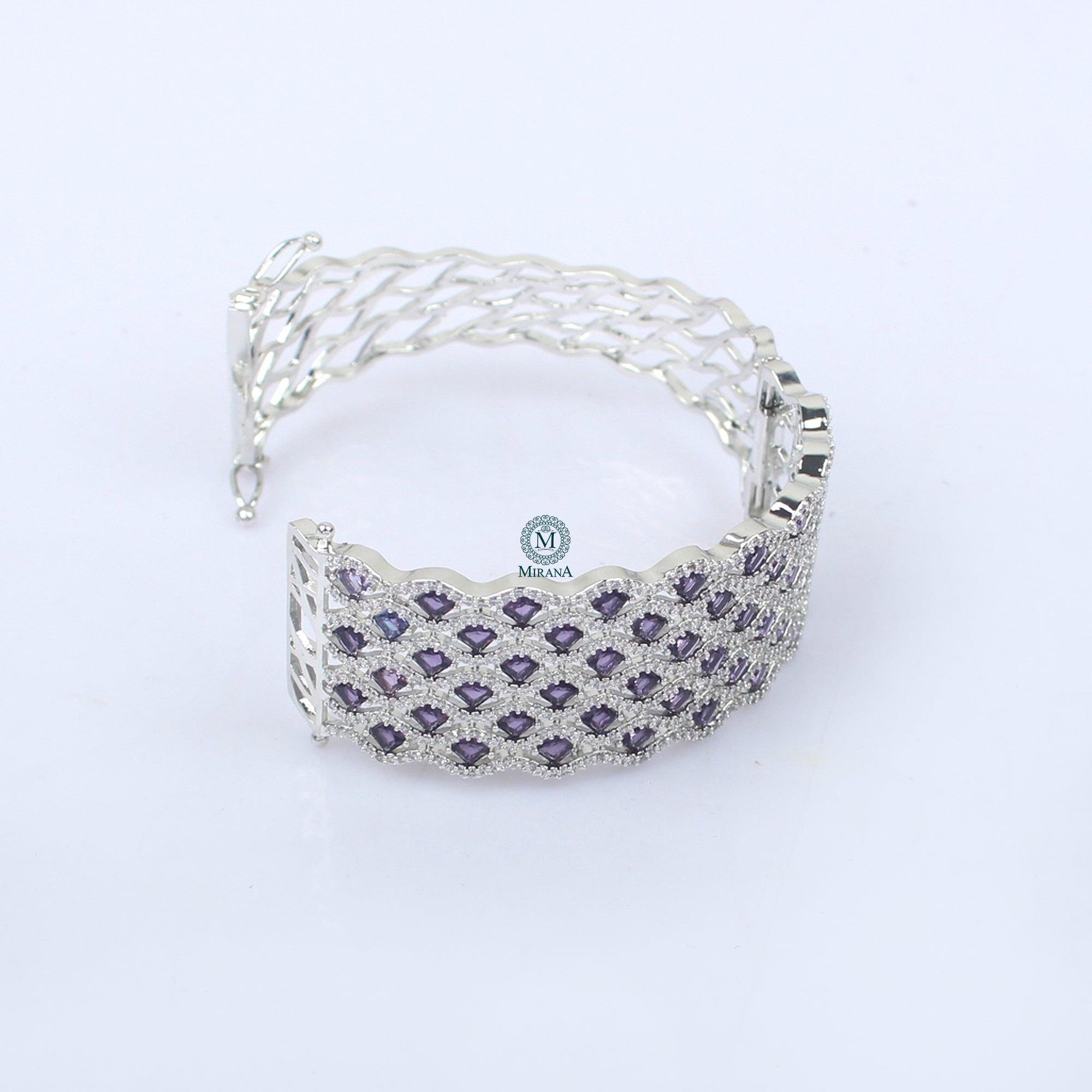 Charmy Lavender CZ Designer Bracelet