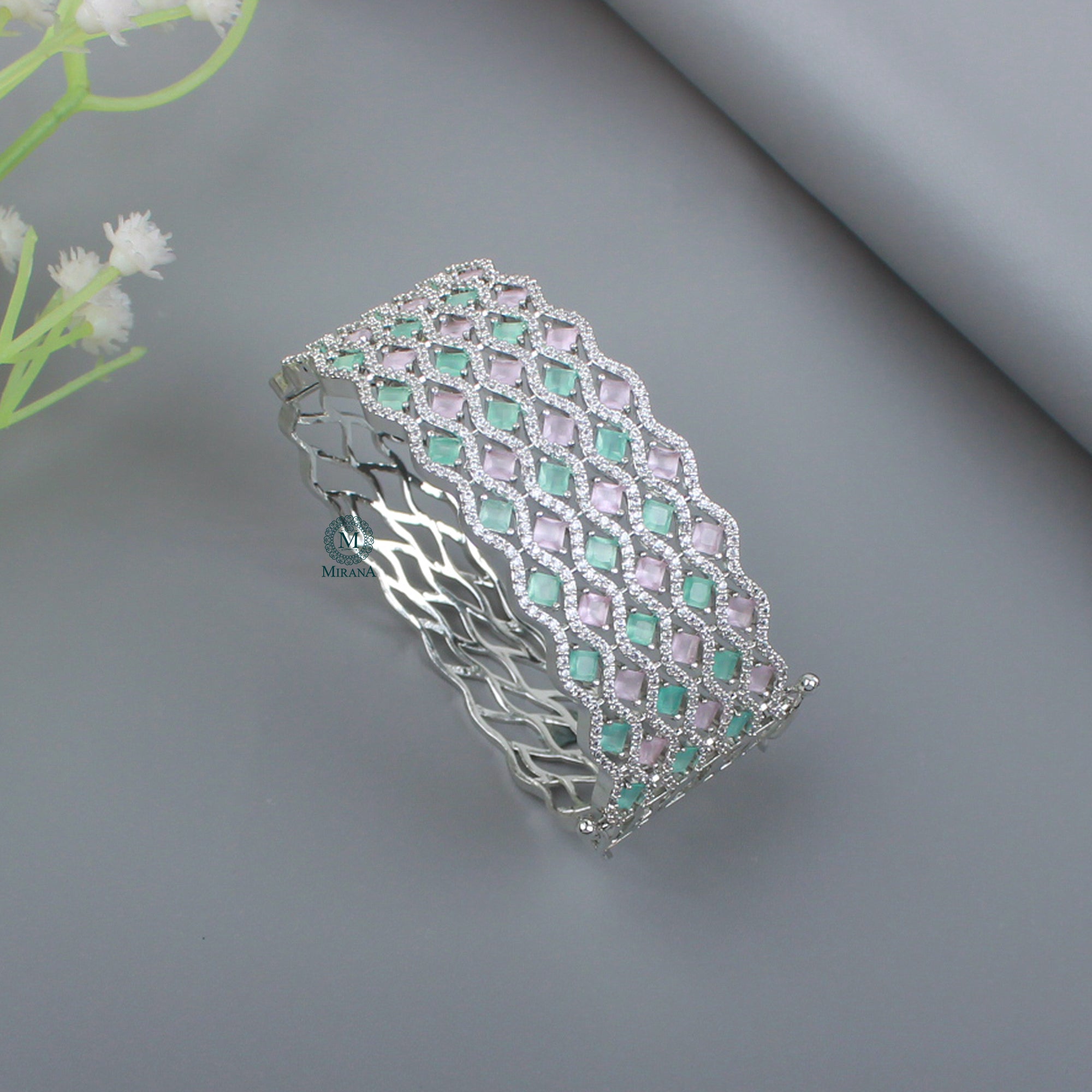 Charmy Pastel CZ Designer Bracelet