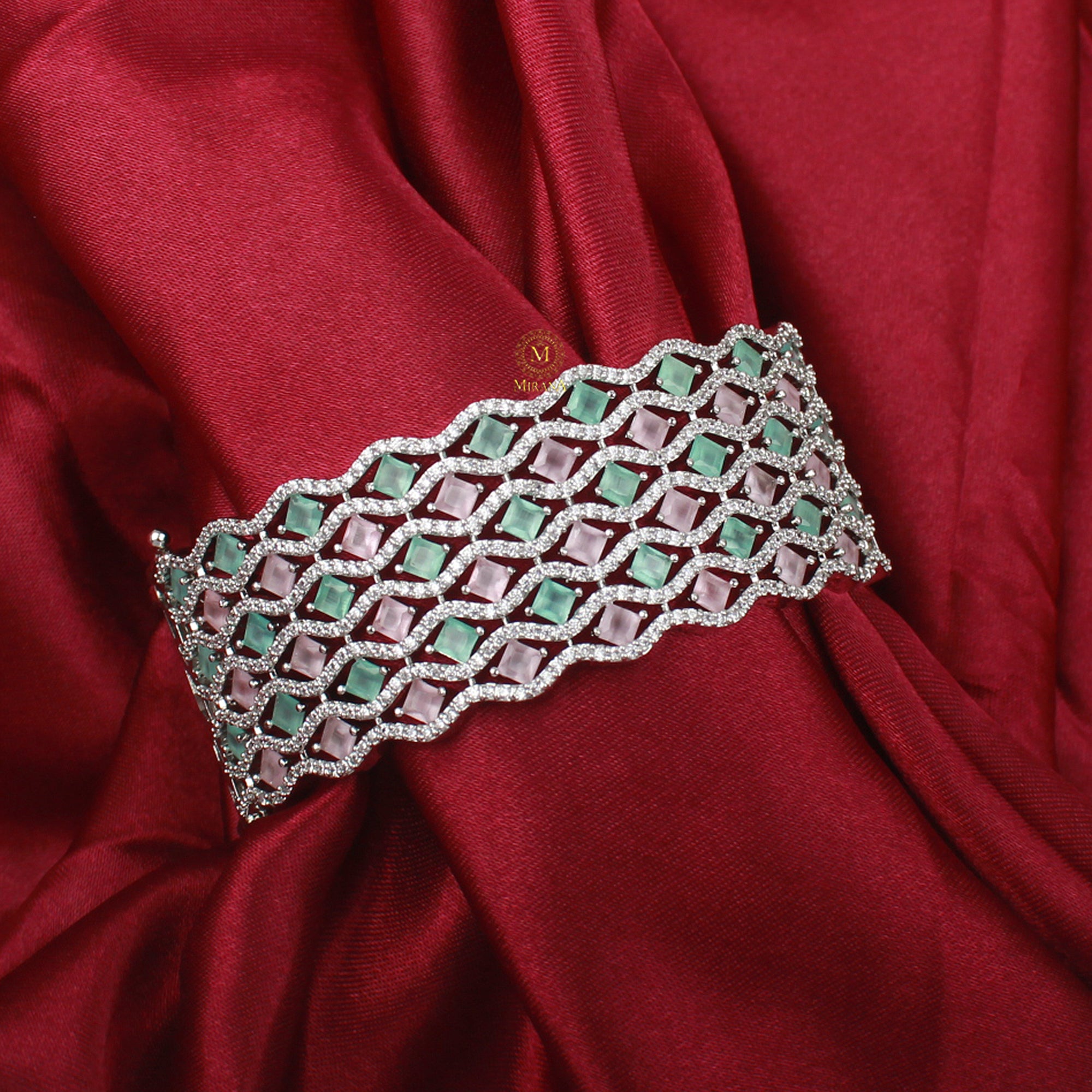 Charmy Pastel CZ Designer Bracelet