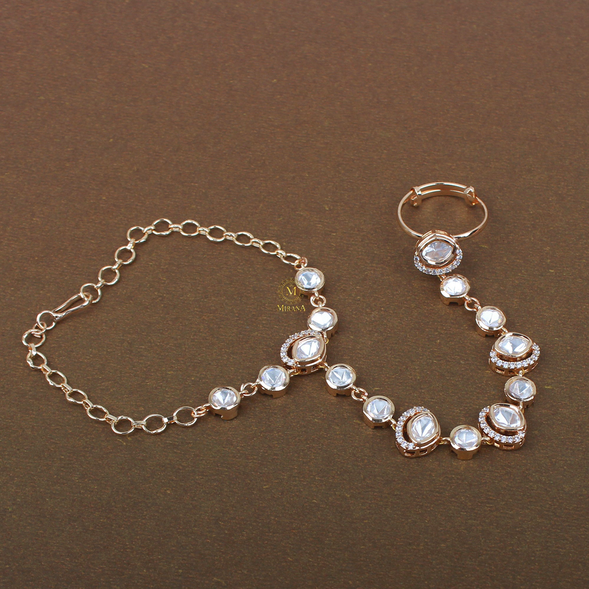 Riva Polki Designer Hathphool