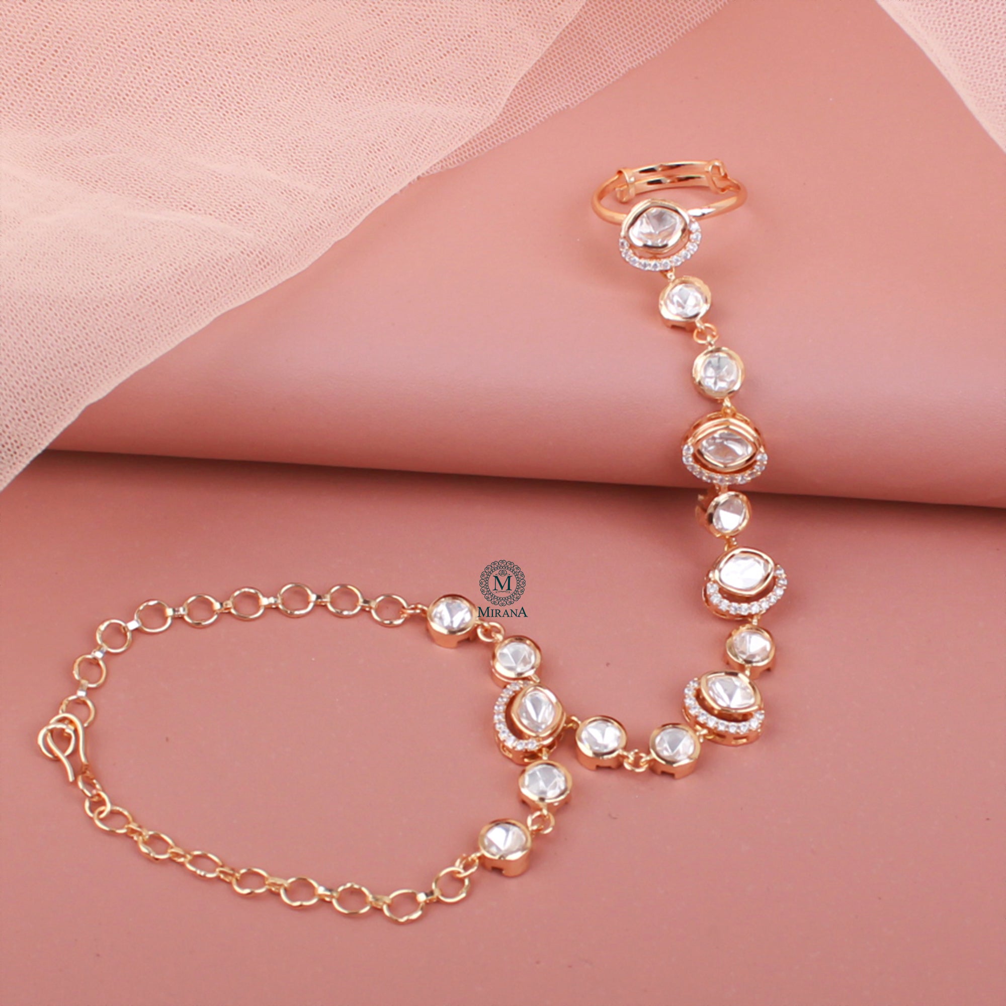 Riva Polki Designer Hathphool