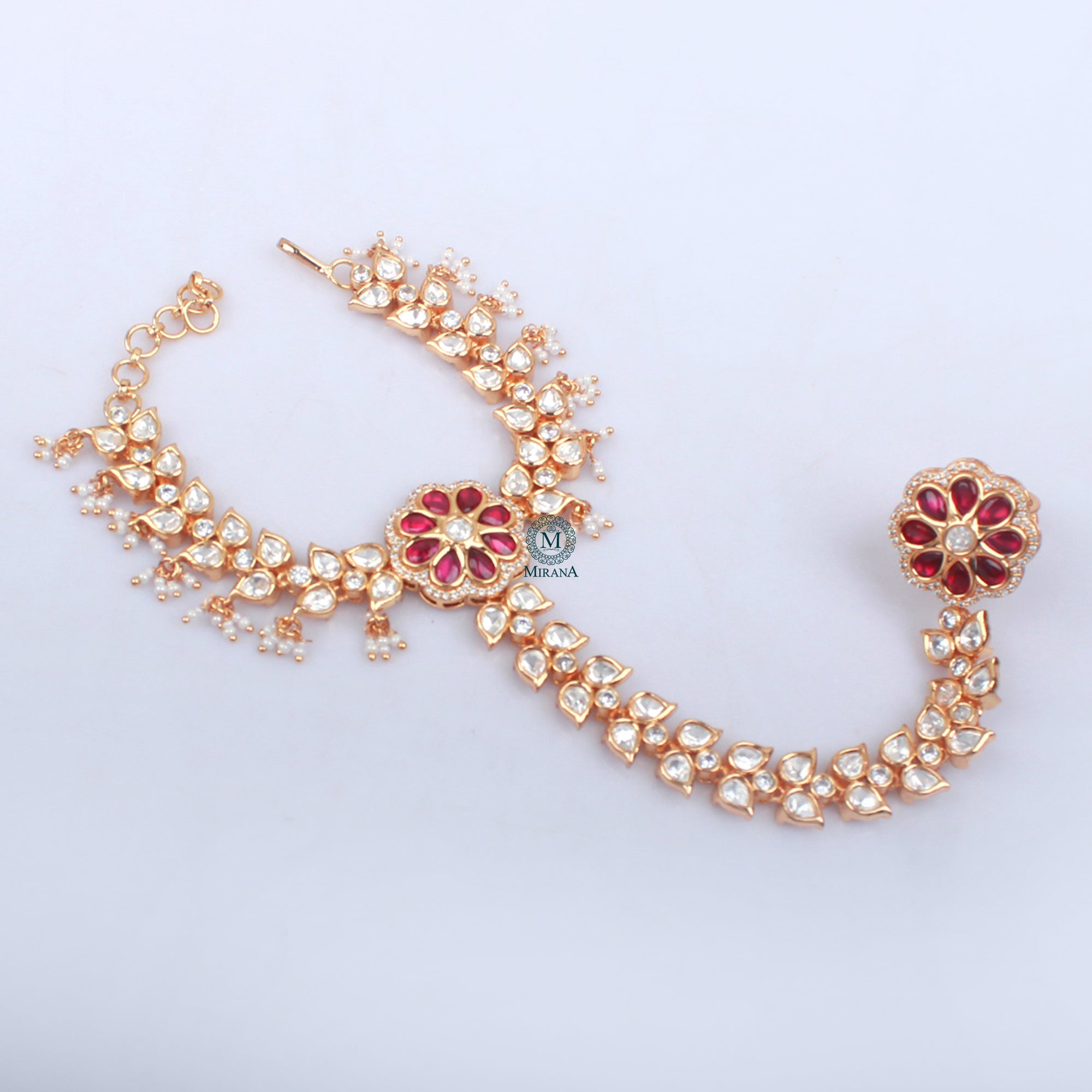 Rashka Ruby Polki Hathphool