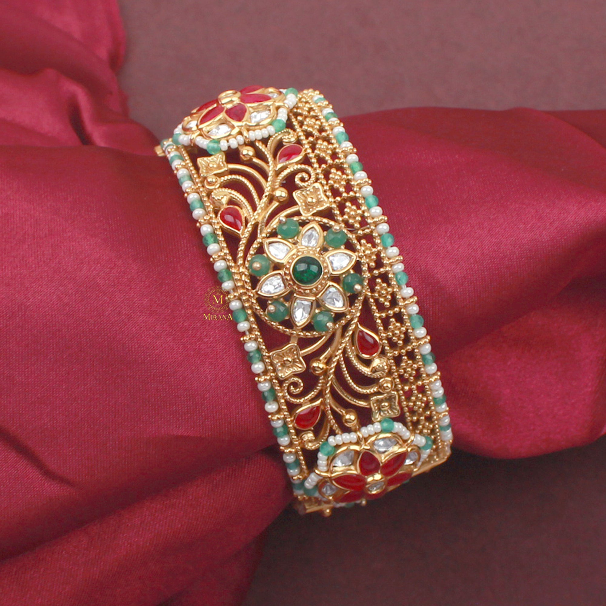 Anvita Pearl Antique Designer Bracelet