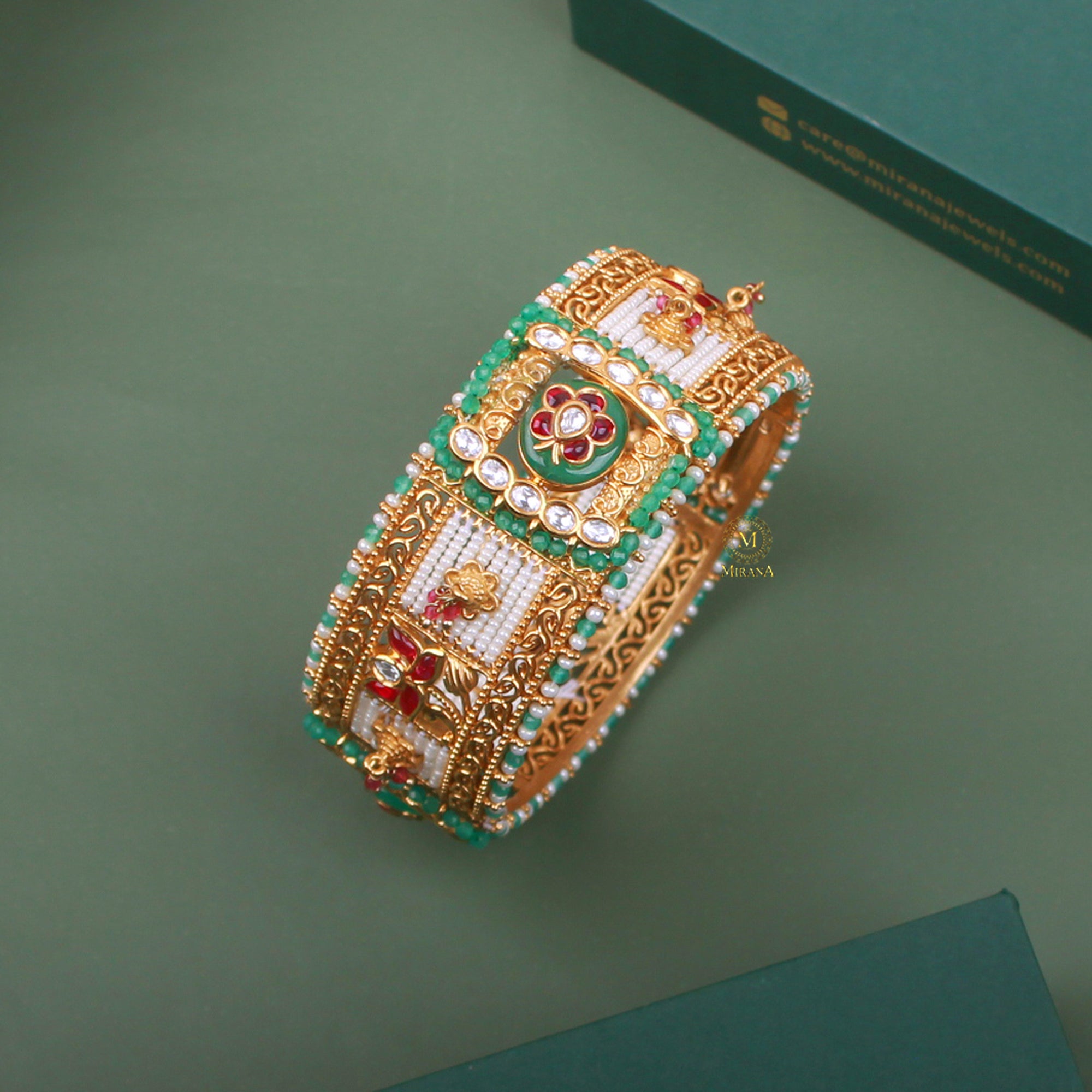 Shikha Pearl Antique Designer Bracelet