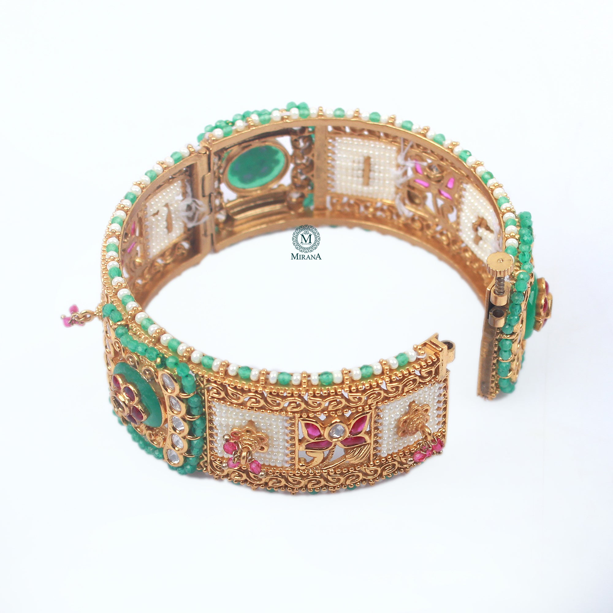 Shikha Pearl Antique Designer Bracelet