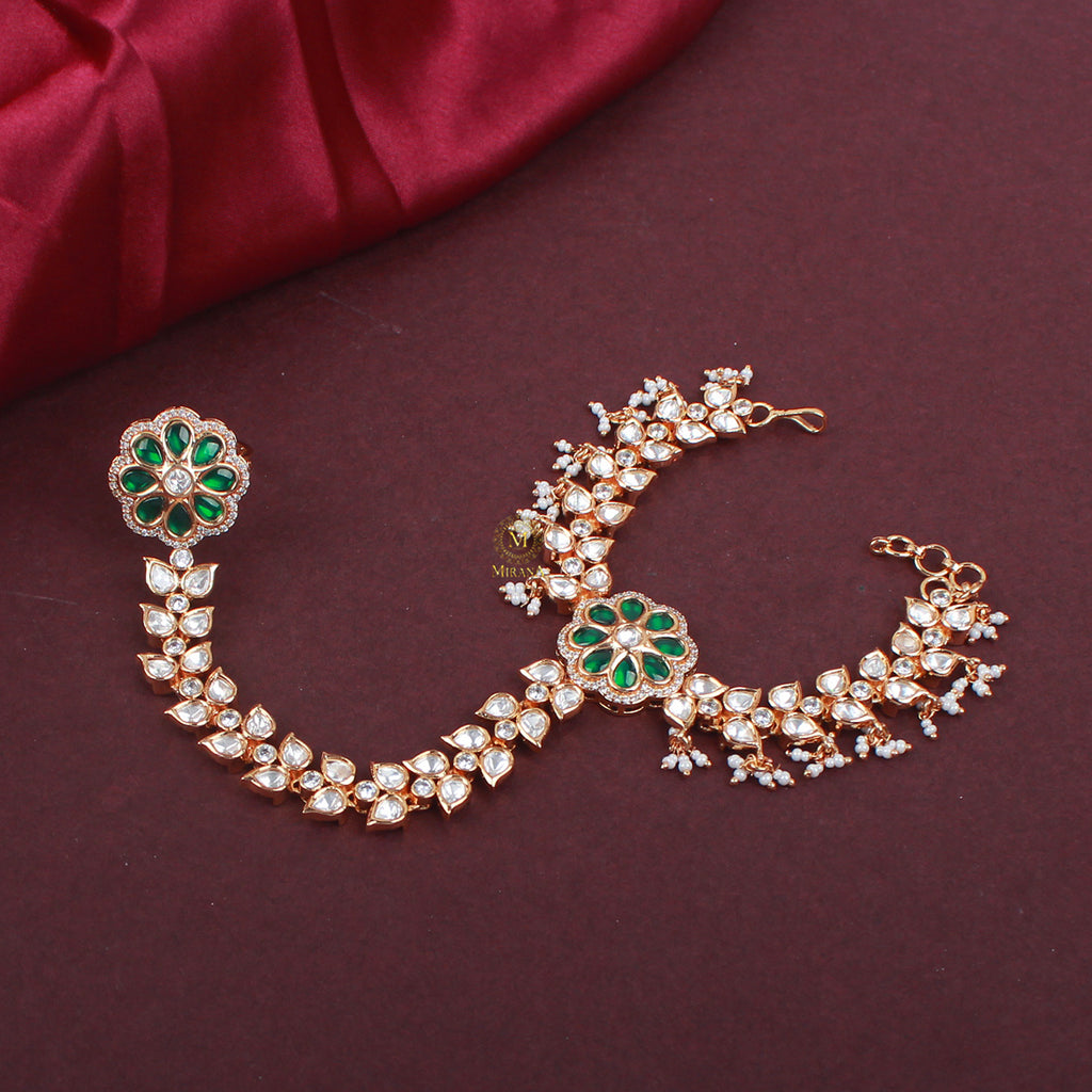 Fogi Rashka Rashka Emerald Green Polki Hathphool
