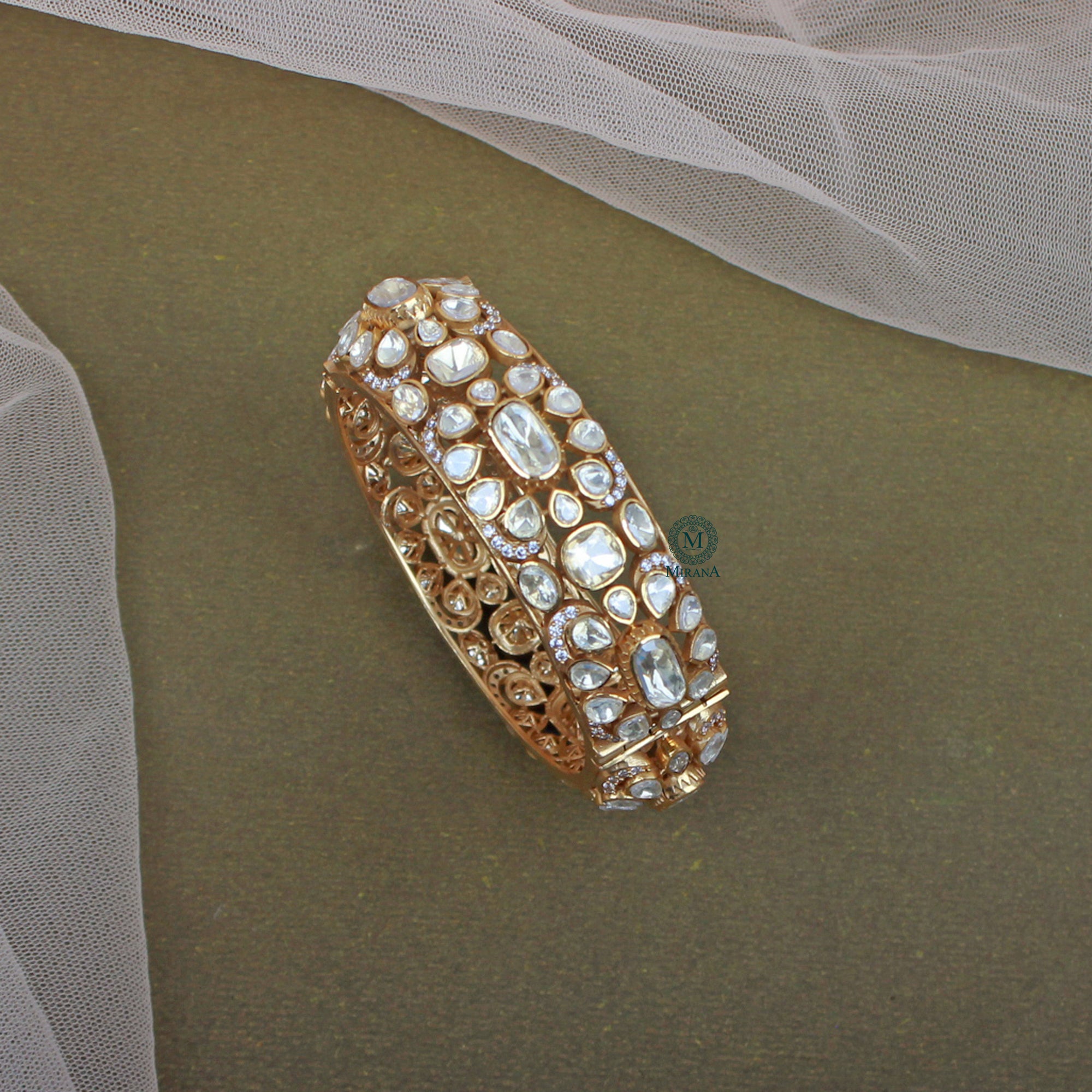 Geeta Moissanite Designer Bracelet