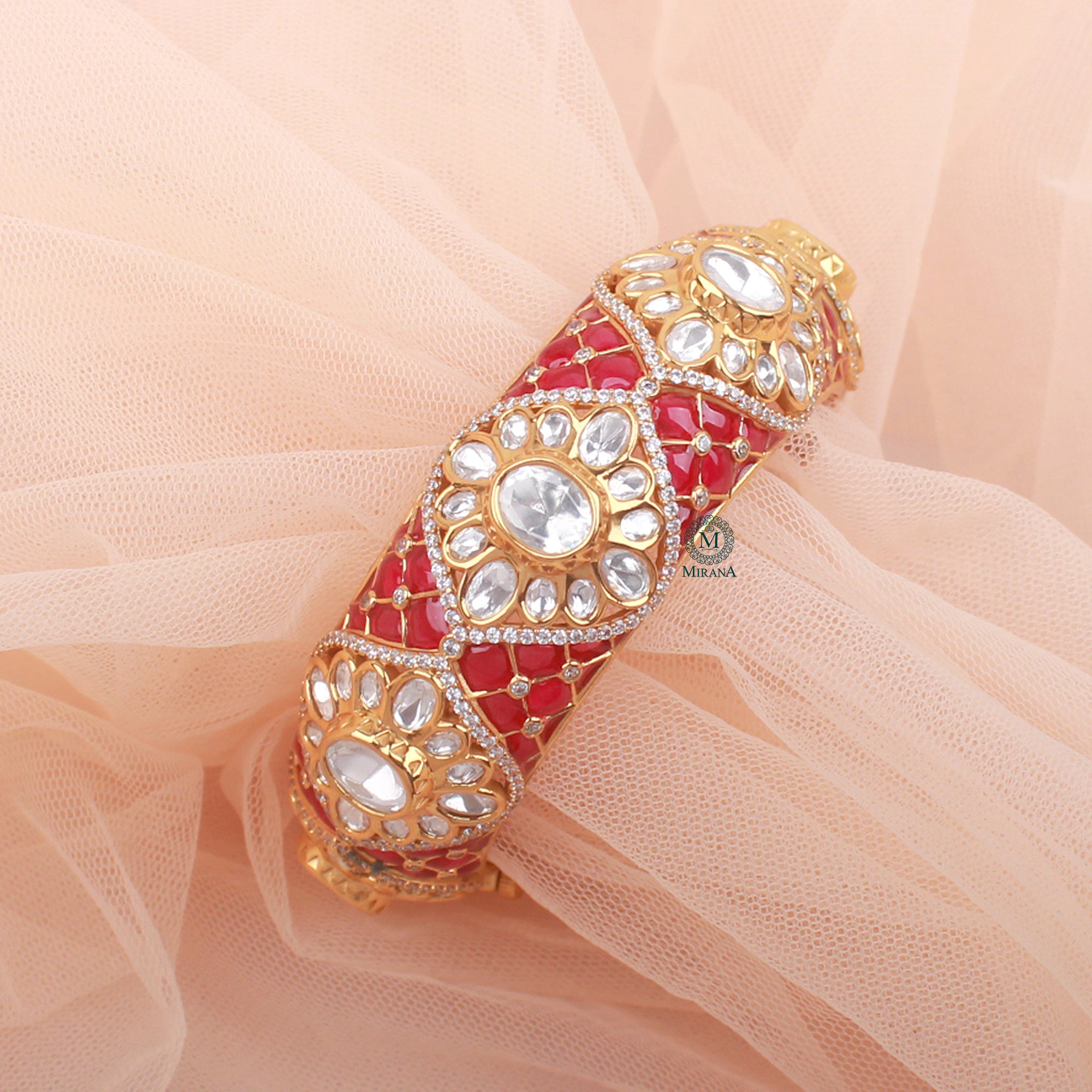 Parinika Polki Designer Bracelet