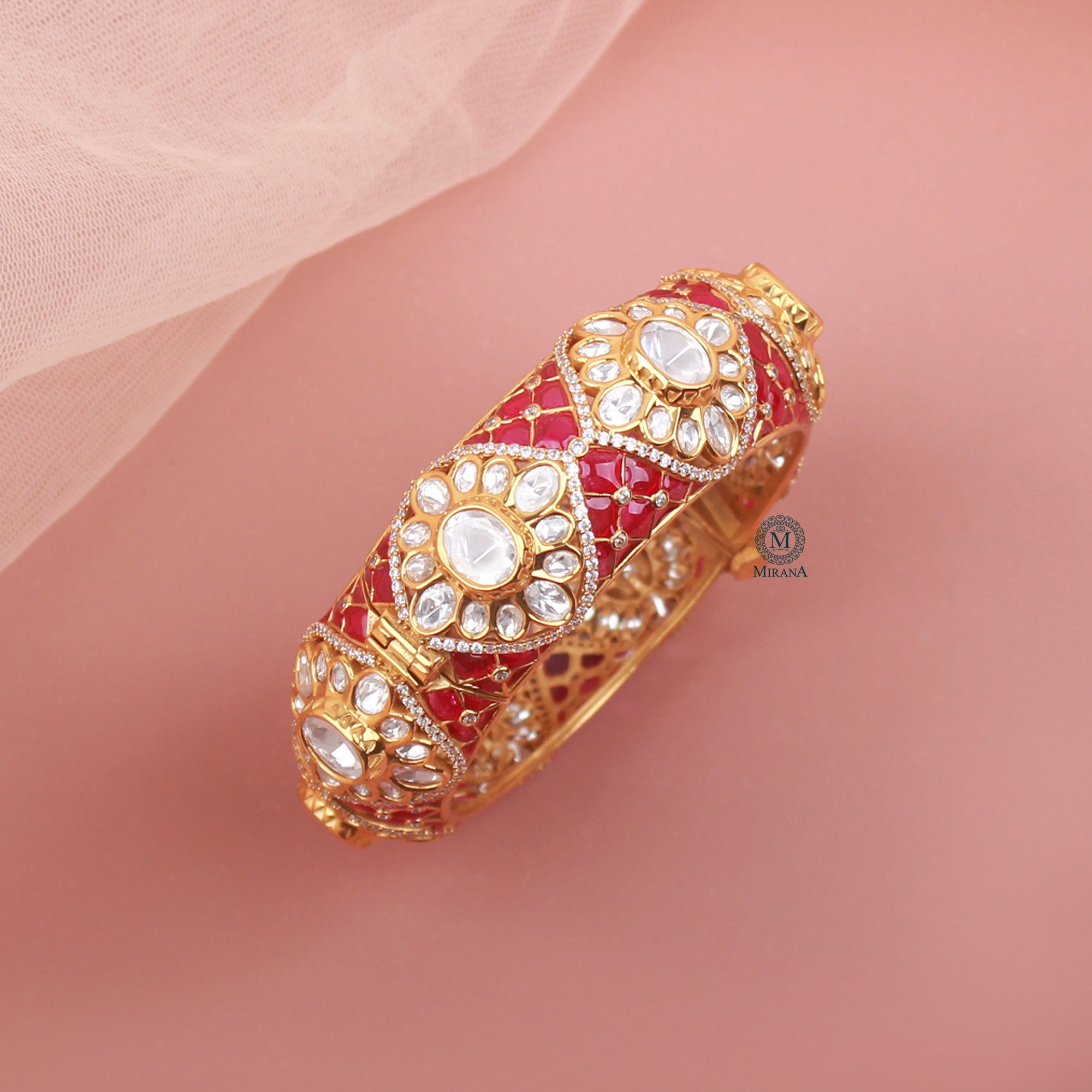 Parinika Polki Designer Bracelet